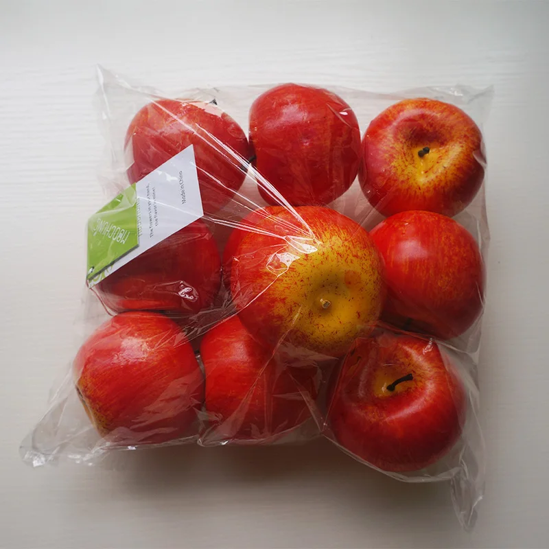 Искусственные зеленые и красные яблоки из пенопласта кухонный декор для