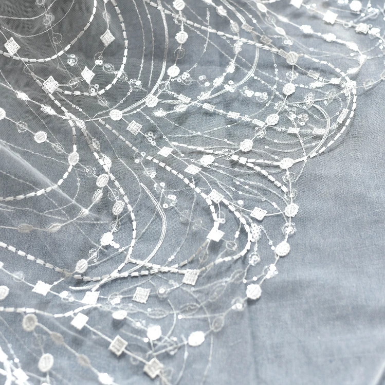 Кружевная ткань цвета слоновой кости модная нежная африканская сетчатая