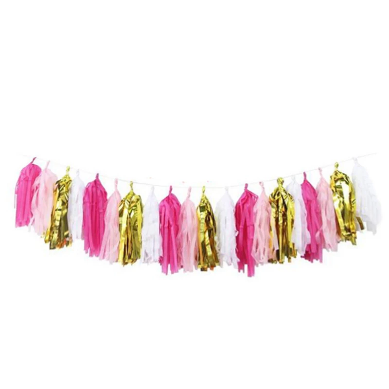 20pcs tassel Вечерние баннеры на первый день рождения для маленьких мальчиков и девочек, 1 день рождения, 1 год, вечерние баннеры на день рождения - Цвет: 20pcs tassel