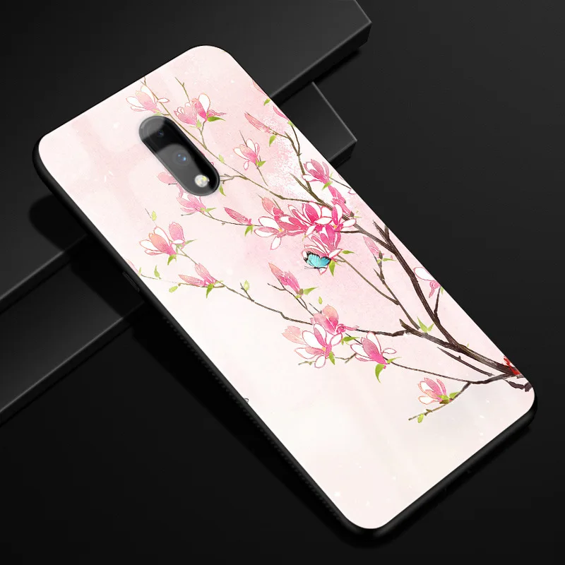 16 Для Oneplus 7 Pro Чехол оргстекло PC чехол для телефона черный TPU бампер чехол для One Plus 7 7Pro Oneplus 7 Pro закаленное стекло чехол - Цвет: 16
