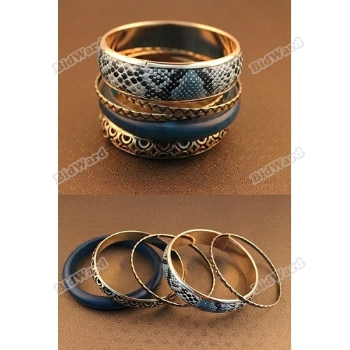 tradecode Sexy Fashion Punk Snake Effect Bangle Pack 0863[Coffee] [High Quality] |