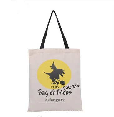 20 шт 6 видов сумки для Хэллоуина с черной ручкой Тыква Рождественские Сумки