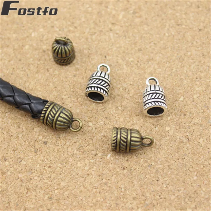 20 шт./лот застежки из античной бронзы и серебра подходят для 5 мм круглого