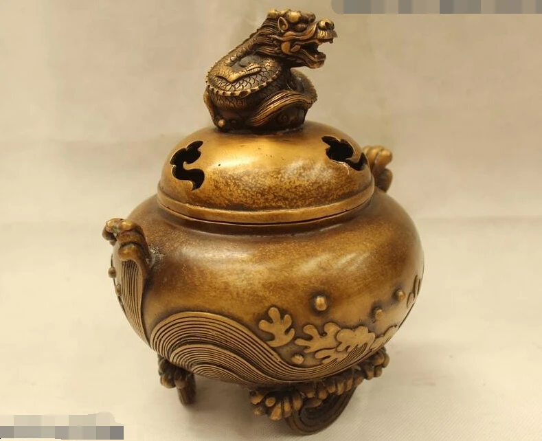 R0720 Подробная Информация о 8 &quotКитайский Народная Фиолетовый Бронзовый carving