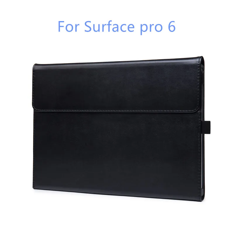 black 6 Чехол для планшета для microsoft Surface pro 4 Чехол pro 5 6 рукав водонепроницаемый кожаный защитный чехол-раскладушка - Цвет: black 6