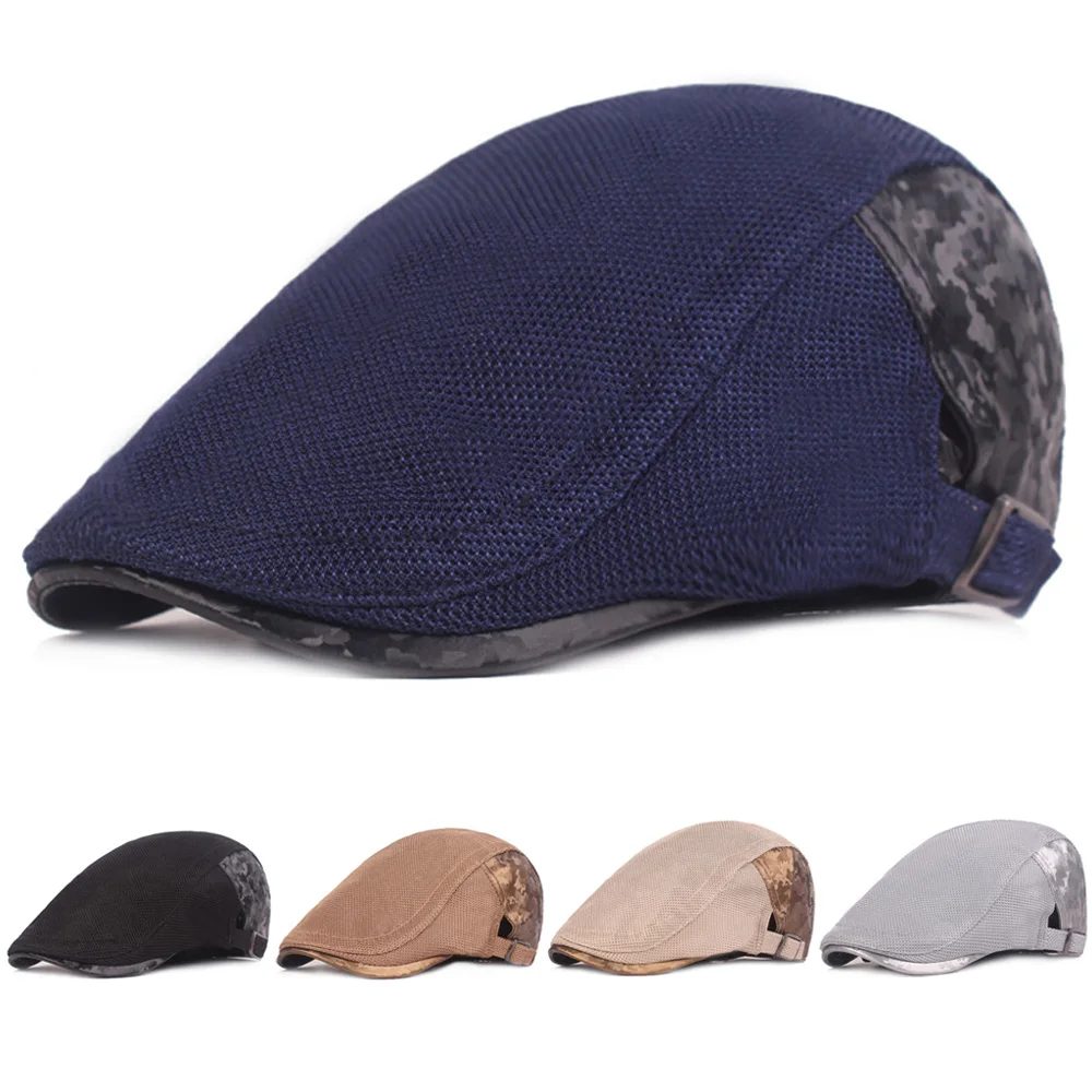 

Women’s Mesh Beret Hats Summer Casual Visor Hat Adjustable Driving Golf Caps HATCS0398