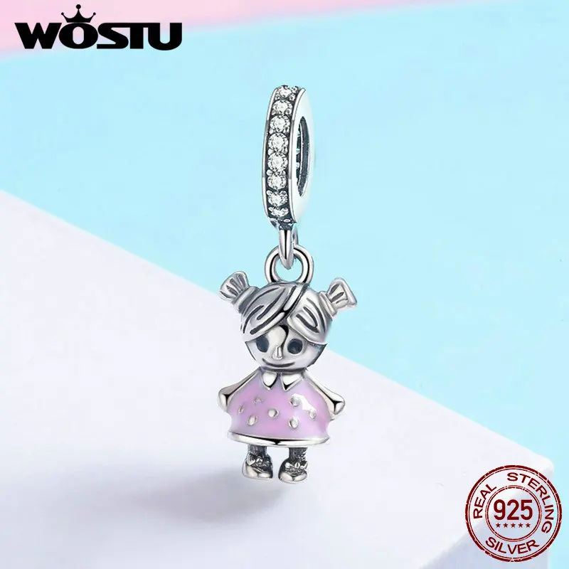 WOSTU/горячая распродажа Стерлинговое Серебро 925 пробы Очаровательная подвеска для
