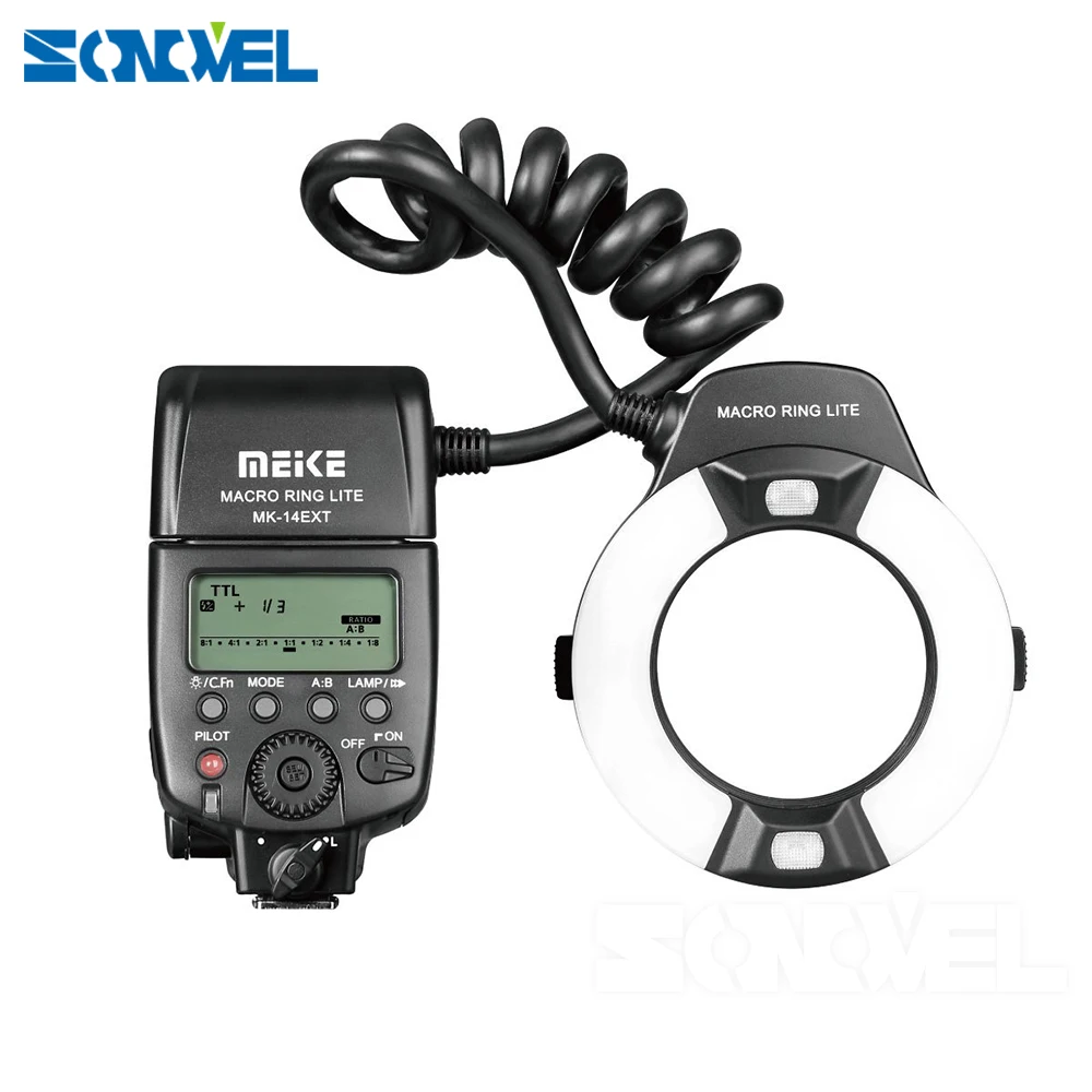 Кольцевая вспышка Meike для макросъемки Макросъемка с поддержкой TTL LED AF I Nikon D7000 D5000