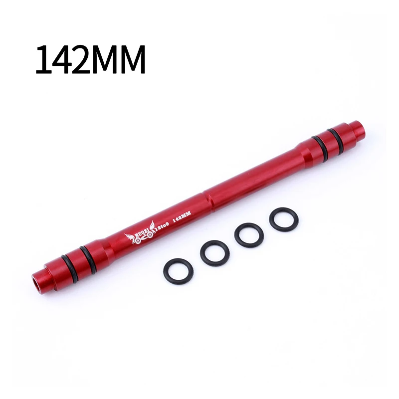 142mm Red MUQZI, ступица для горного велосипеда, барабанная ступица, ось преобразования 12-9 мм, быстрая замена, 142 мм/148 мм, ось преобразования, сиденье из алюминиевого сплава - Цвет: 142mm Red