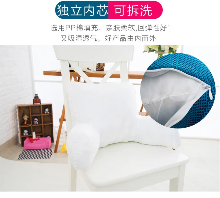 Breathable Mesh Cloth Car Seat Lumbar Cushion Pillows Soft Pp Cotton Back Support for Car Seat and Office Chair Lumbar Support