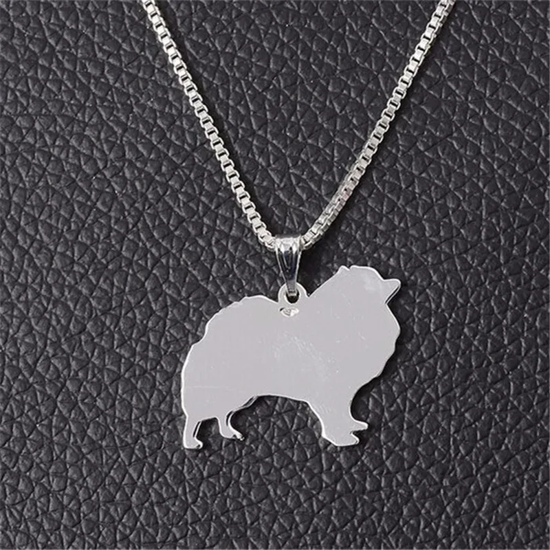 

Hot simple Cute Puppy Pomeranian Pendant Women Necklace Trendy Gold/ Silver-plated fashion Gift Collars