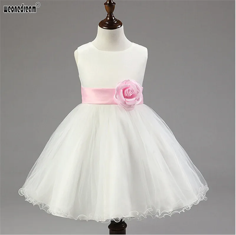 WEONEDREAM High Quailty Girls New Wedding Gowns Kids Formal Communion Flower Dress Infant Pageant Dresses for | Детская одежда и