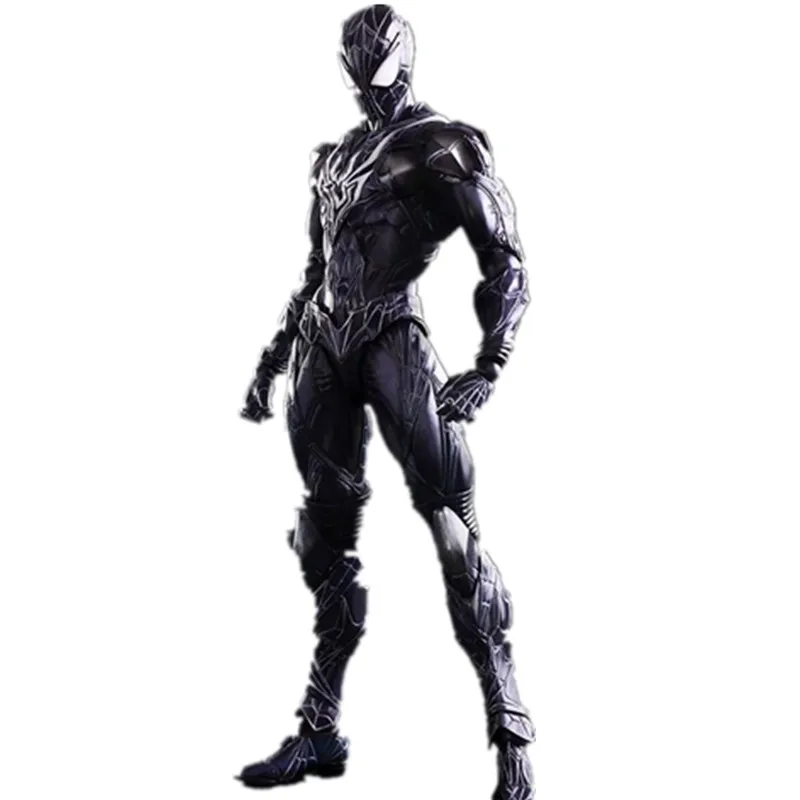 Белый Фигурки Человека-паука для игры в искусство Kai Venom 250 мм ПВХ аниме Человек-паук Коллекция игрушек модель Фигурка Venom Play Arts Kai - Цвет: Белый