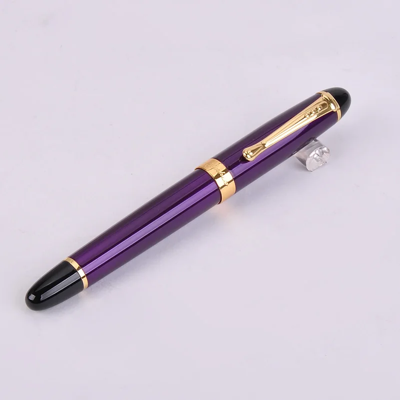 Purple Высокое качество Золотой зажим 22 цвета на выбор JINHAO 450 металл/роликовый шар/шариковая ручка школьные принадлежности канцелярские принадлежности - Цвет: Purple