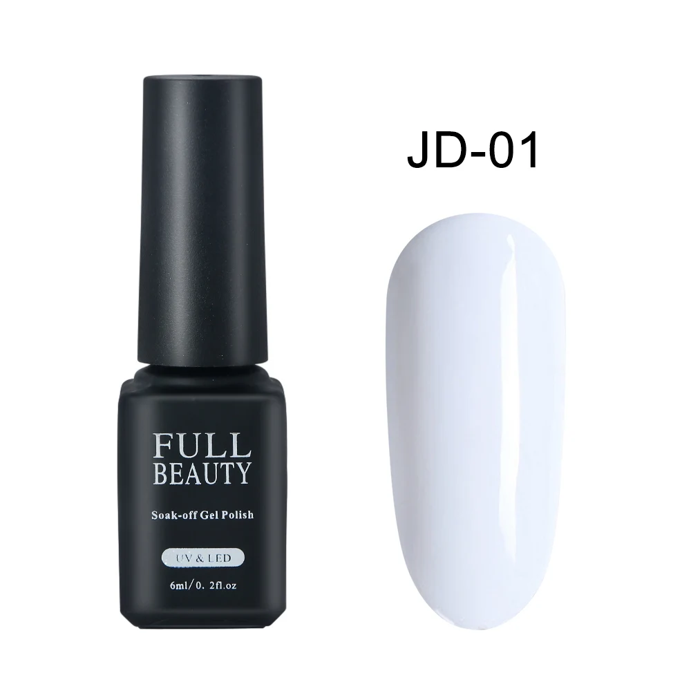 JD01 6 мл классический УФ-гель для ногтей чистый цвет лак замочить от лака верхнее Базовое покрытие маникюрные украшения ногти художественные инструменты BEJD01-06 - Цвет: JD01