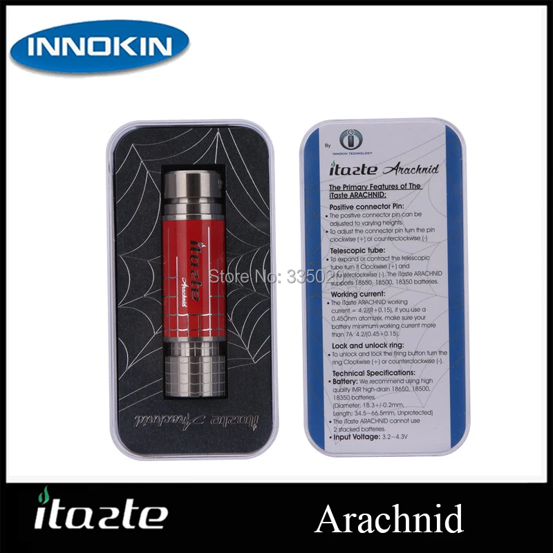 Оригинальный мод Innokin iTaste Arachnid для аккумуляторов 18650 18500 18350 телескопический