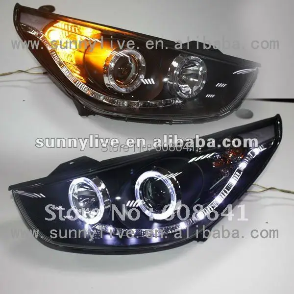 Для HYUNDAI Tucson IX35 светодиодный фар Ангельские глазки V2 Тип|angel eyes|eyes angelheadlight angel eyes |