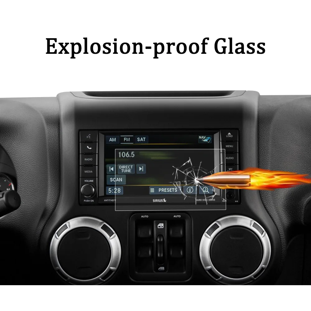 Стальная Защитная пленка для экрана Jeep Wrangler 2010 2017 JK 2018 автомобильный GPS навигатор