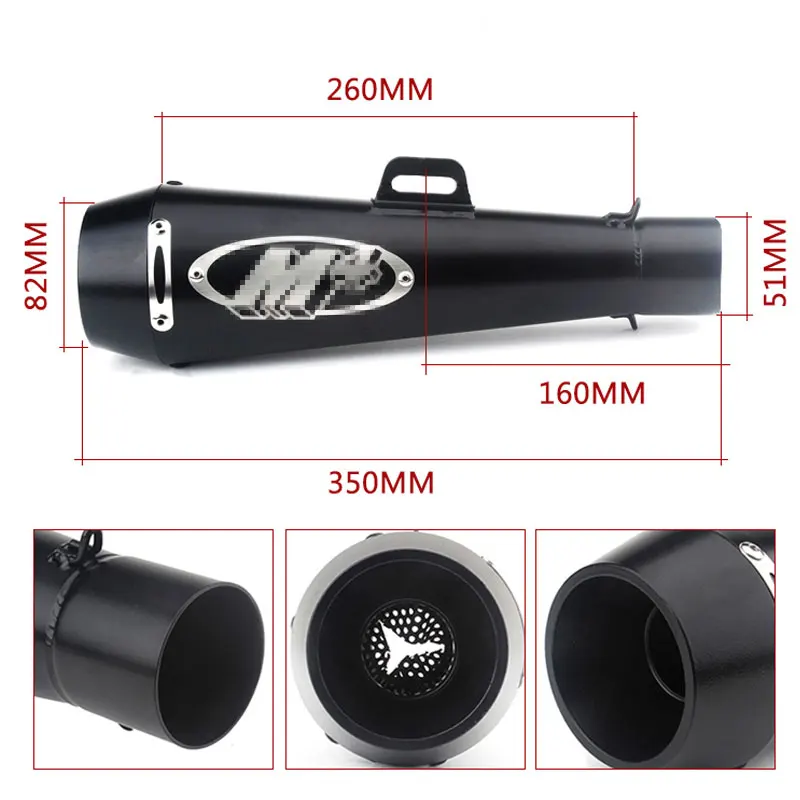 Akrapovic выхлопной мотоцикл Escape Moto Universale M4 GP для Yamaha BMW 250 350 450 GSXR 600 750 1000 R1 R3 R6 CBR1000R |