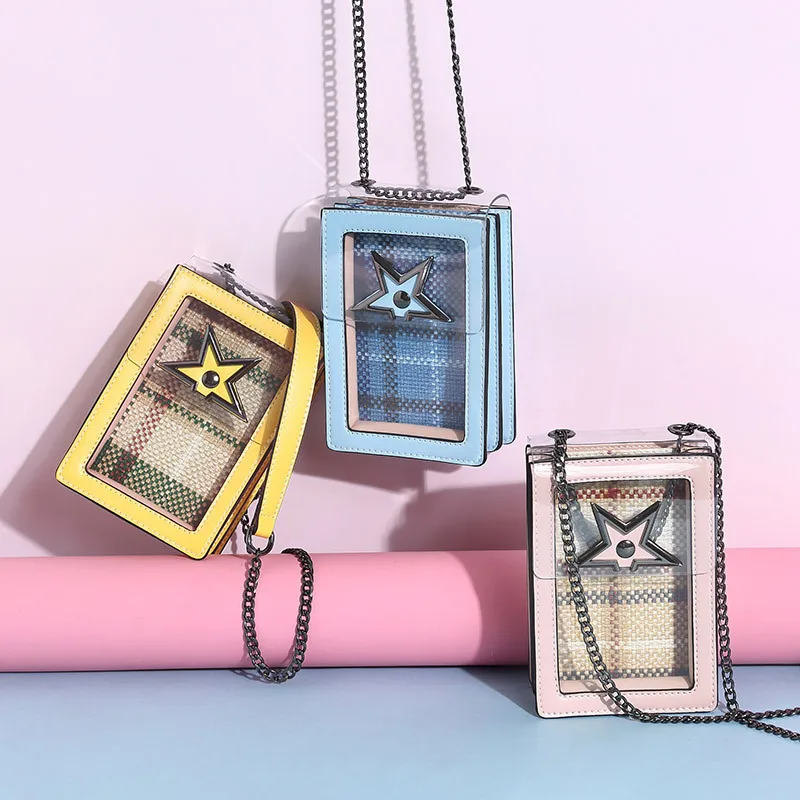 DOYUTIG корейский стиль Для женщин плед из искусственной кожи Crossbody мешки девушка
