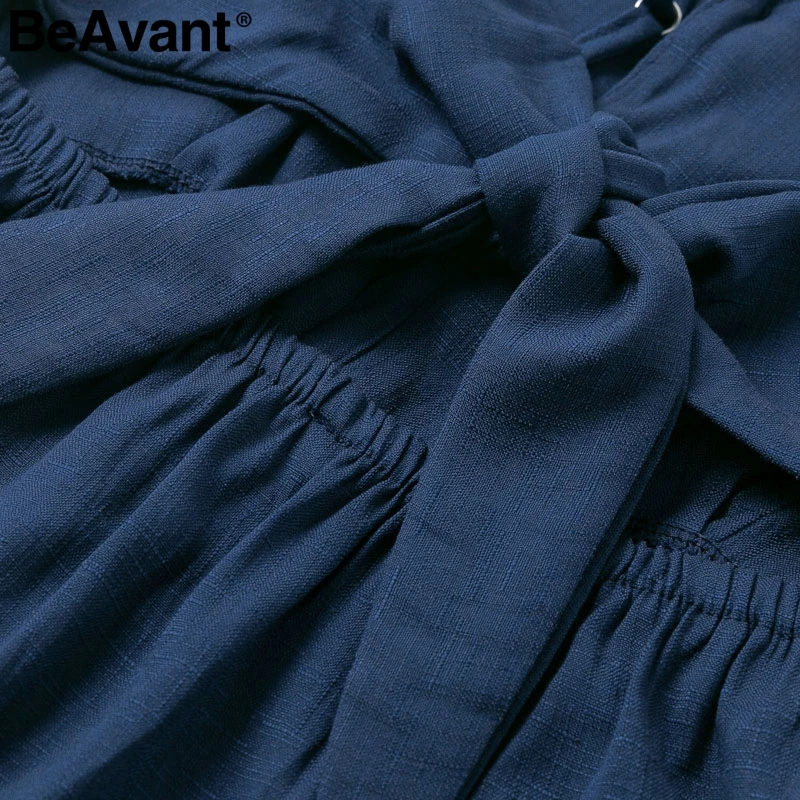 BeAvant A-Line женское короткое платье с v-образным вырезом на элегантных кнопках
