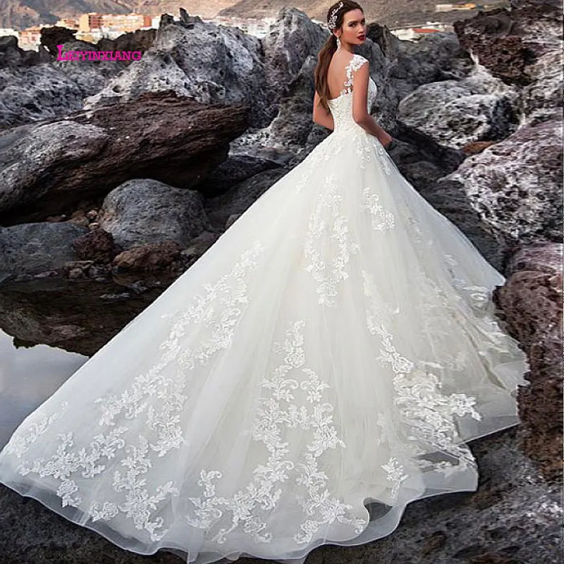 LEIYINXIANG 2019 Новое поступление свадебное платье невесты Vestido De Noiva Sereia Robe без спинки