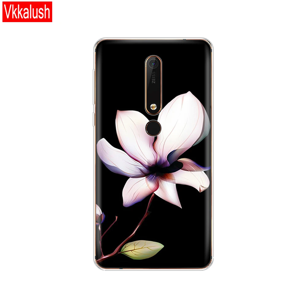 80067 Силиконовый чехол-накладка для Nokia 6, 6,1, 7 Plus, 8, 9, Nokia 6, 2018X5X6, чехол из мягкого ТПУ для задней панели телефона, защитный чехол-бампер - Цвет: 80067