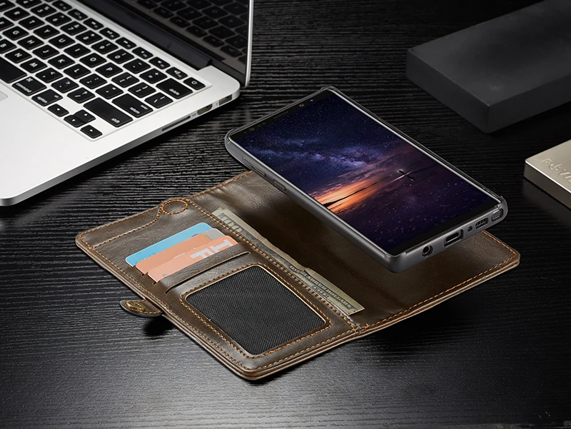 Для Coque samsung Note 10 9 чехол Ретро кошелек Магнитный чехол из натуральной кожи чехол для samsung Galaxy S8 S9 S10 Plus E Note 9 8
