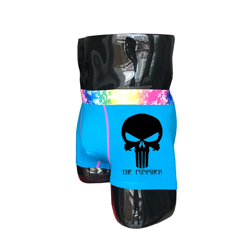 (2 шт./компл.) истинный ревеллер мужские трусы боксеры шорты Герой Marvel Каратель |