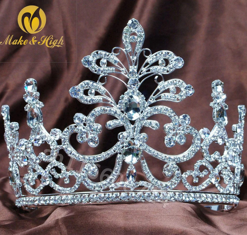 

Тиара женская свадебная в винтажном стиле, диадема и короны для свадьбы, выпускного вечера, аксессуары для волос, 02445