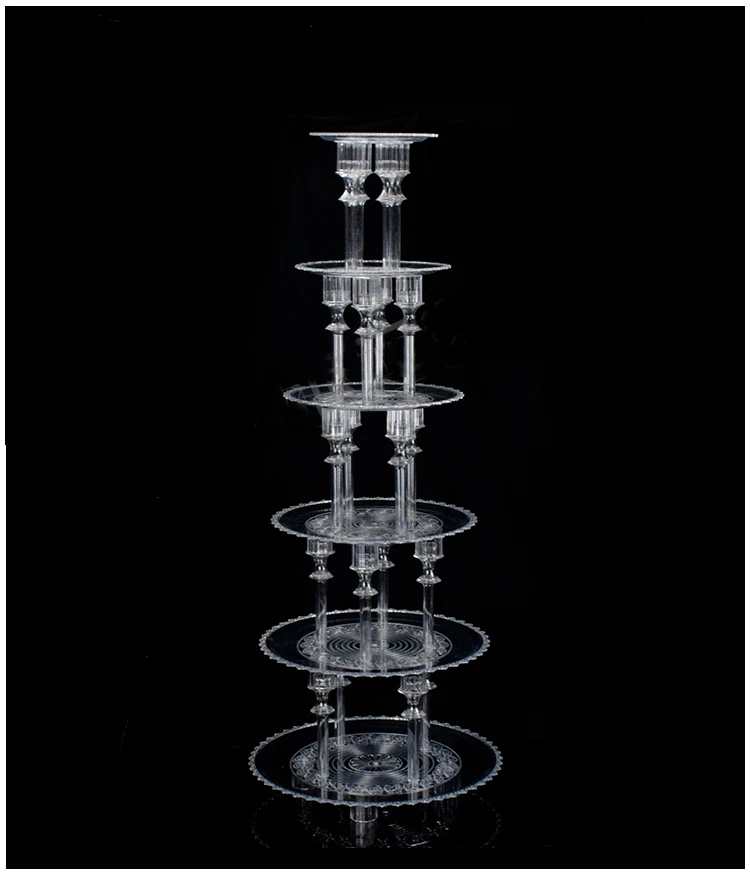 

6 tiers crystal cake stand for party cake accessory cupcake stand crystal dessert pan decor wedding decoration