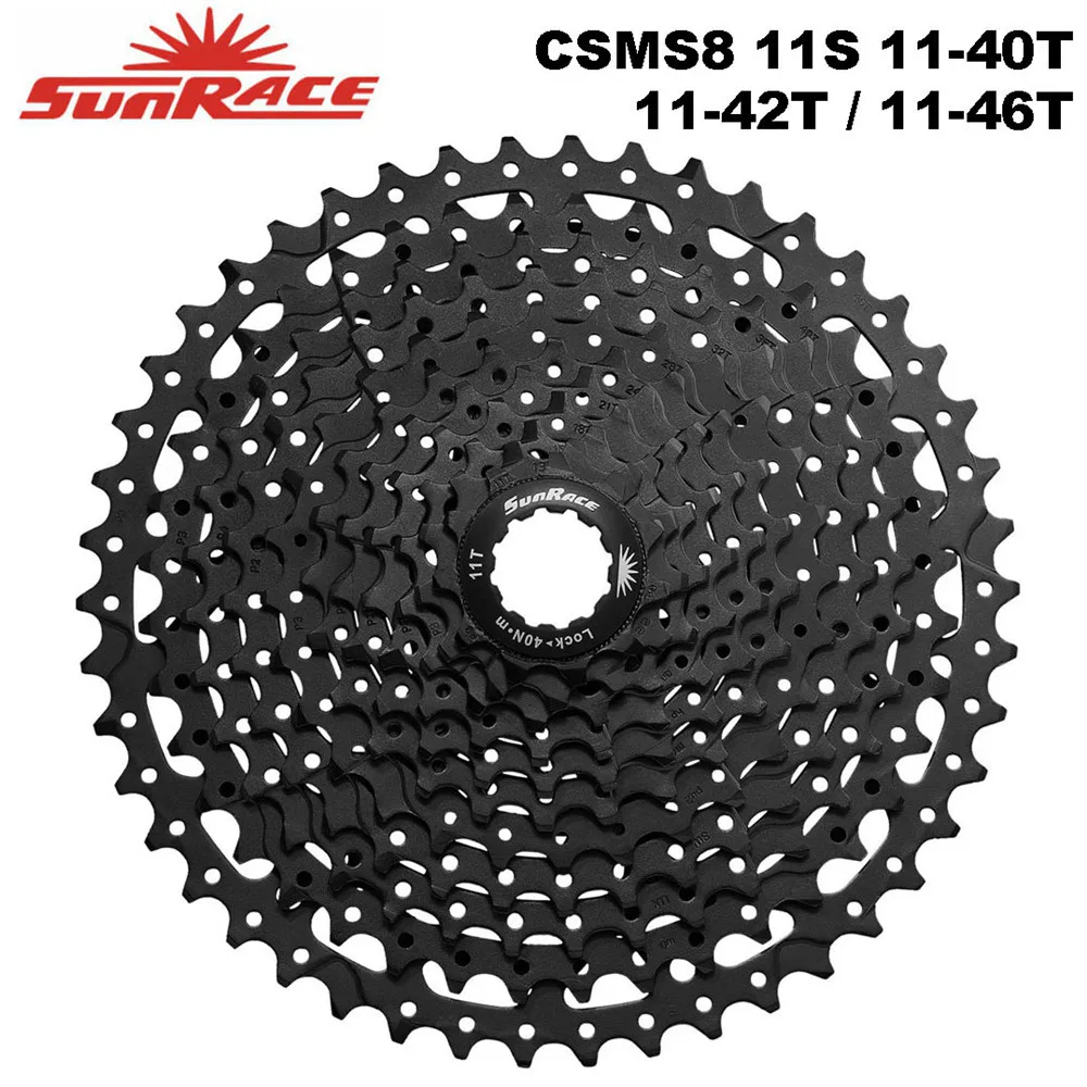 Sunracing CSMS8 велосипедная кассета 11 скоростей 11-40 T/11-42 T/11-46 T, 11S MTB велосипед свободного хода для SHIMANO SRAM