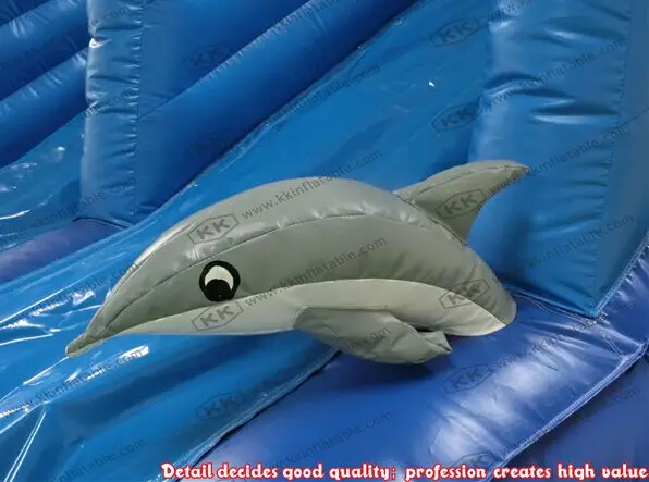 Детская уличная игровая площадка маленькие Dophins надувная водная горка для