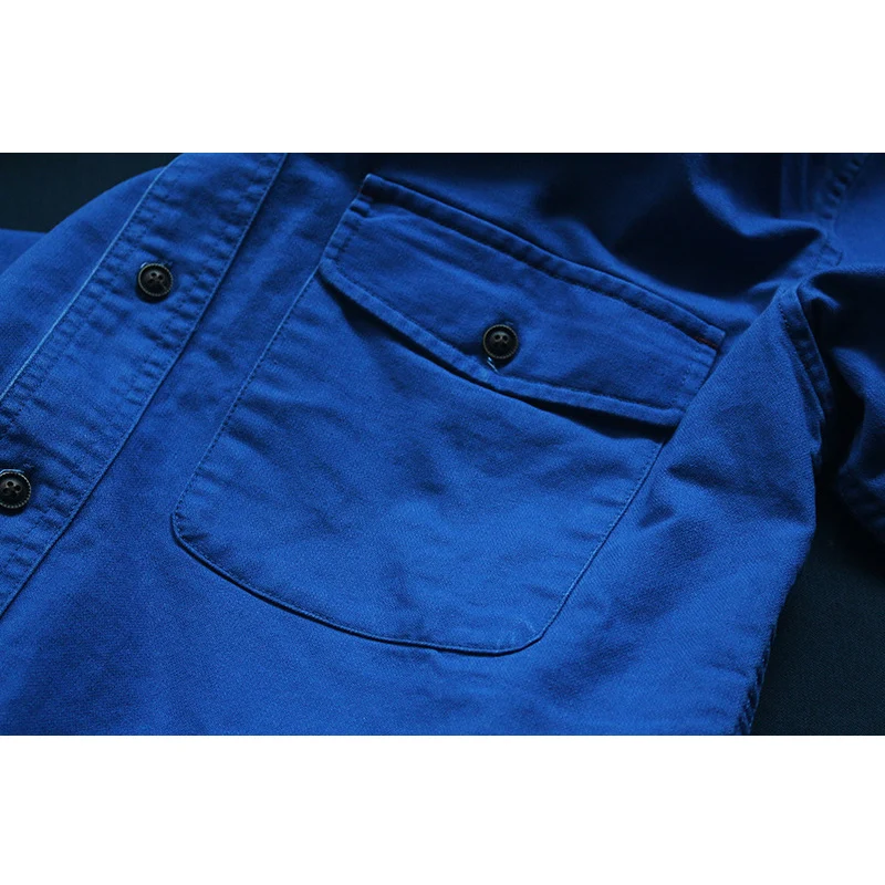 Мужские рубашки повседневное Slim Fit Cargo Camisa Masculina рубашка платье Ropa Hombre Old Saints