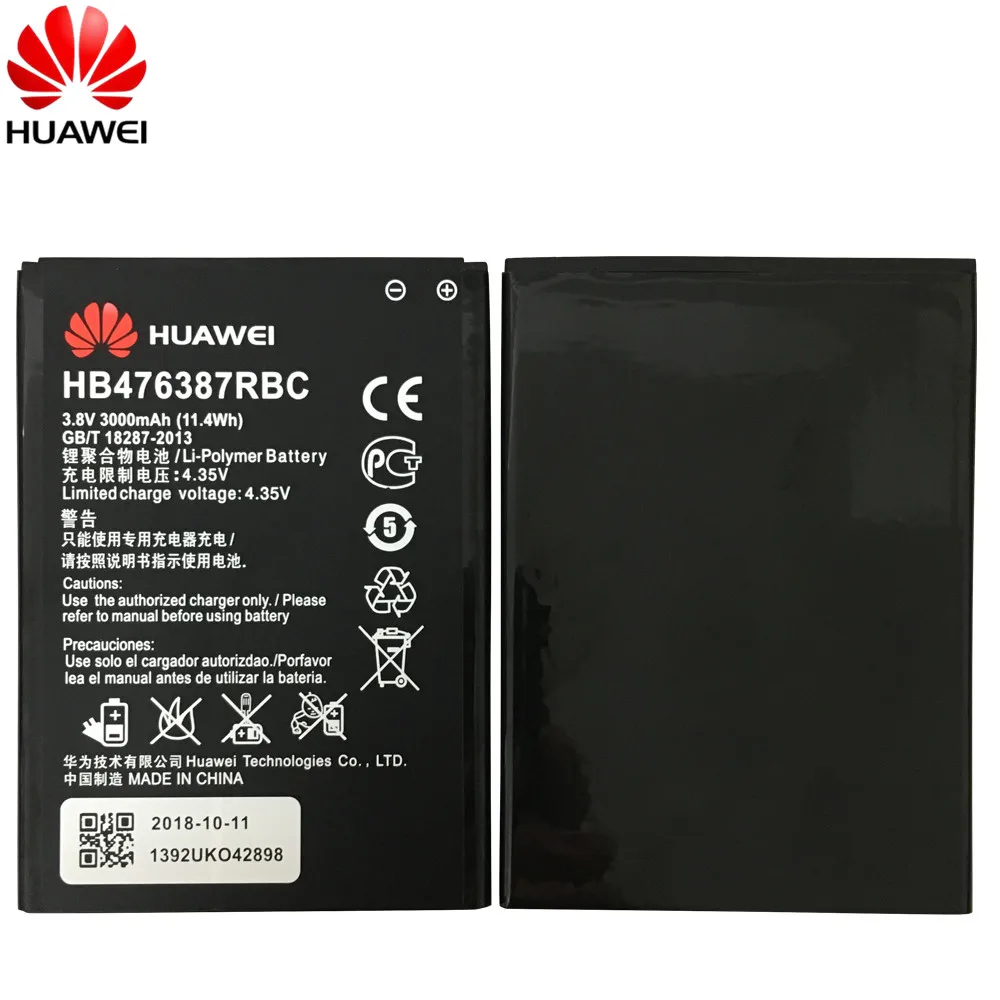 Оригинал для Huawei HB476387RBC литий ионный аккумулятор телефона Honor 3X G750 B199 3000