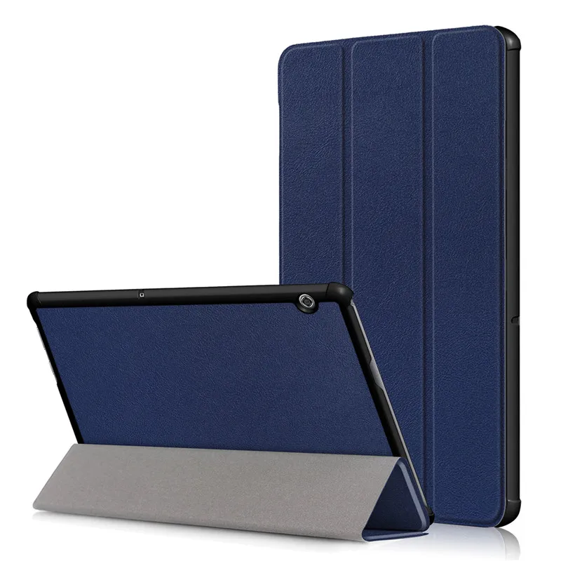 Кожаный чехол для Huawei MediaPad T5 10 1 дюйма W09/L09/L03/W19 тонкий Чехол подставка планшета