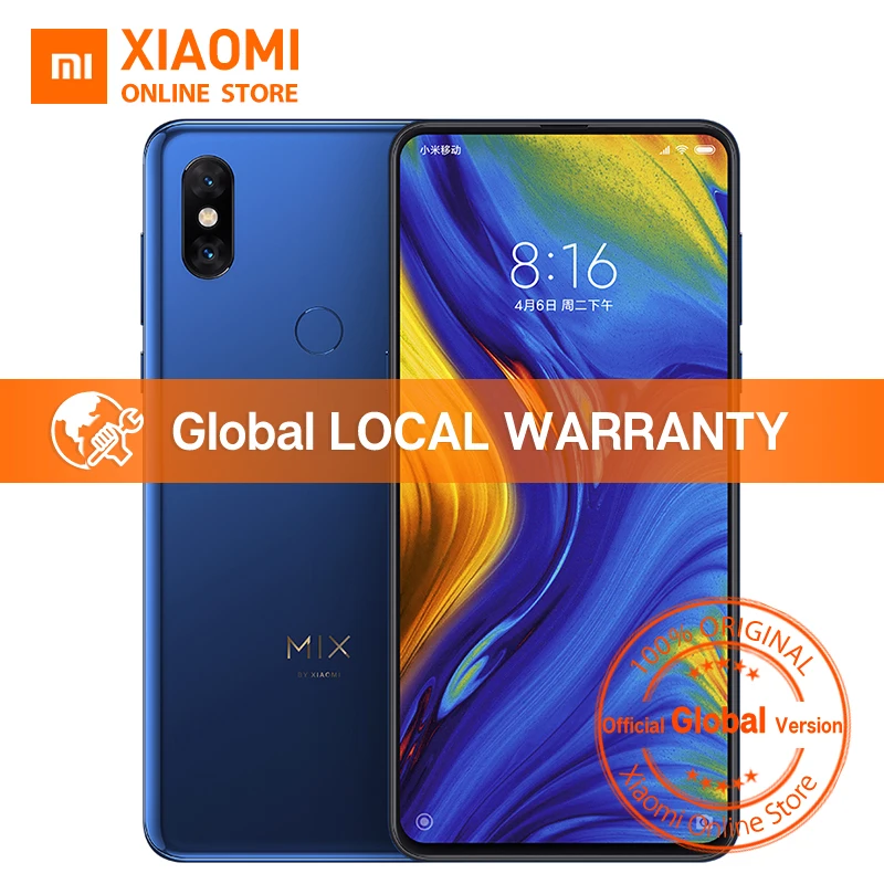 Xiaomi mi X 3 6 ГБ 128 Snapdragon 845 глобальная версия 39 &quotмобильный телефон 24MP 2MP двойной