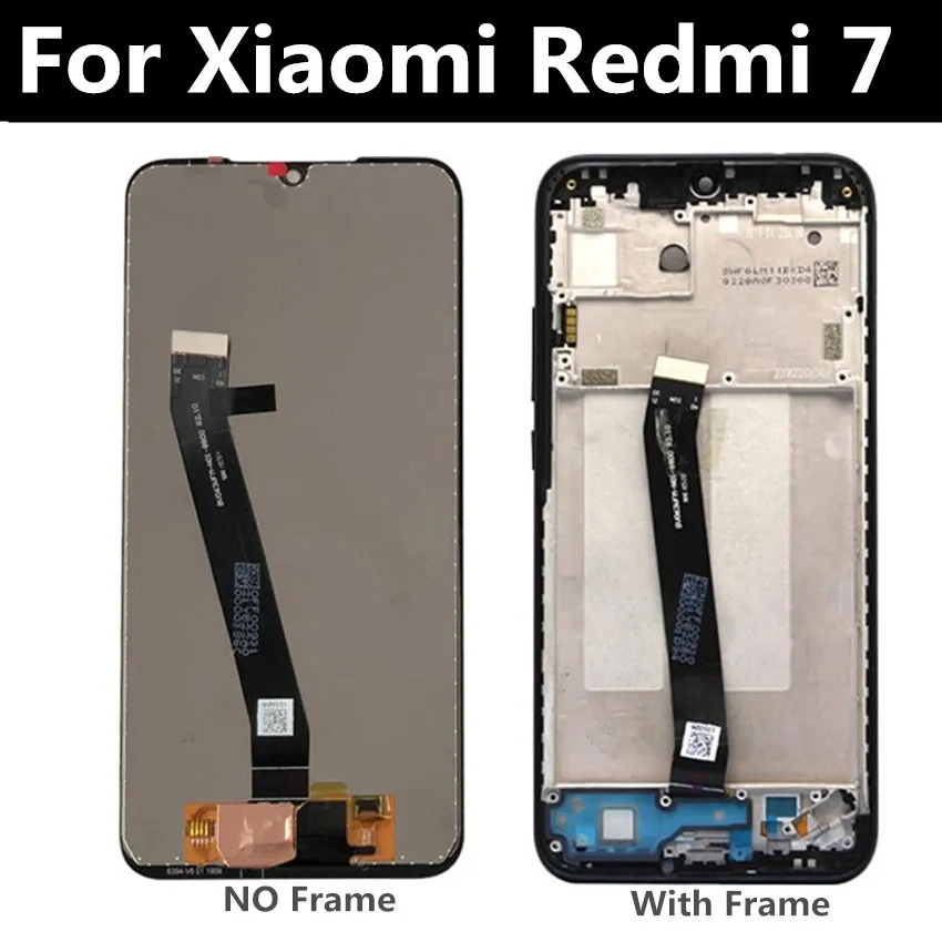 С рамкой для Xiaomi redmi 7 lcd pro ЖК дисплей + сенсорный экран инструменты дигитайзер