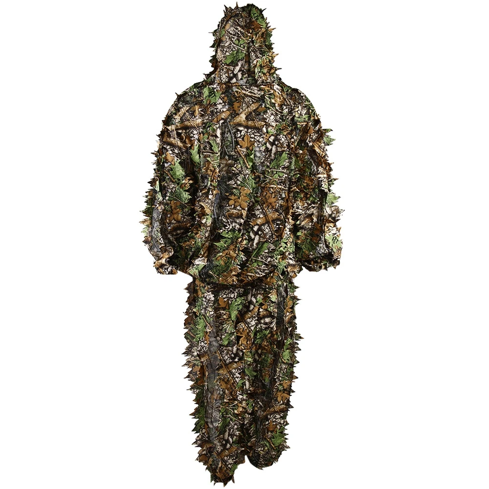 3D Bionic Leaf Маскировочная форма охотничьи Ghillie CS камуфляжные Костюмы Набор Pro
