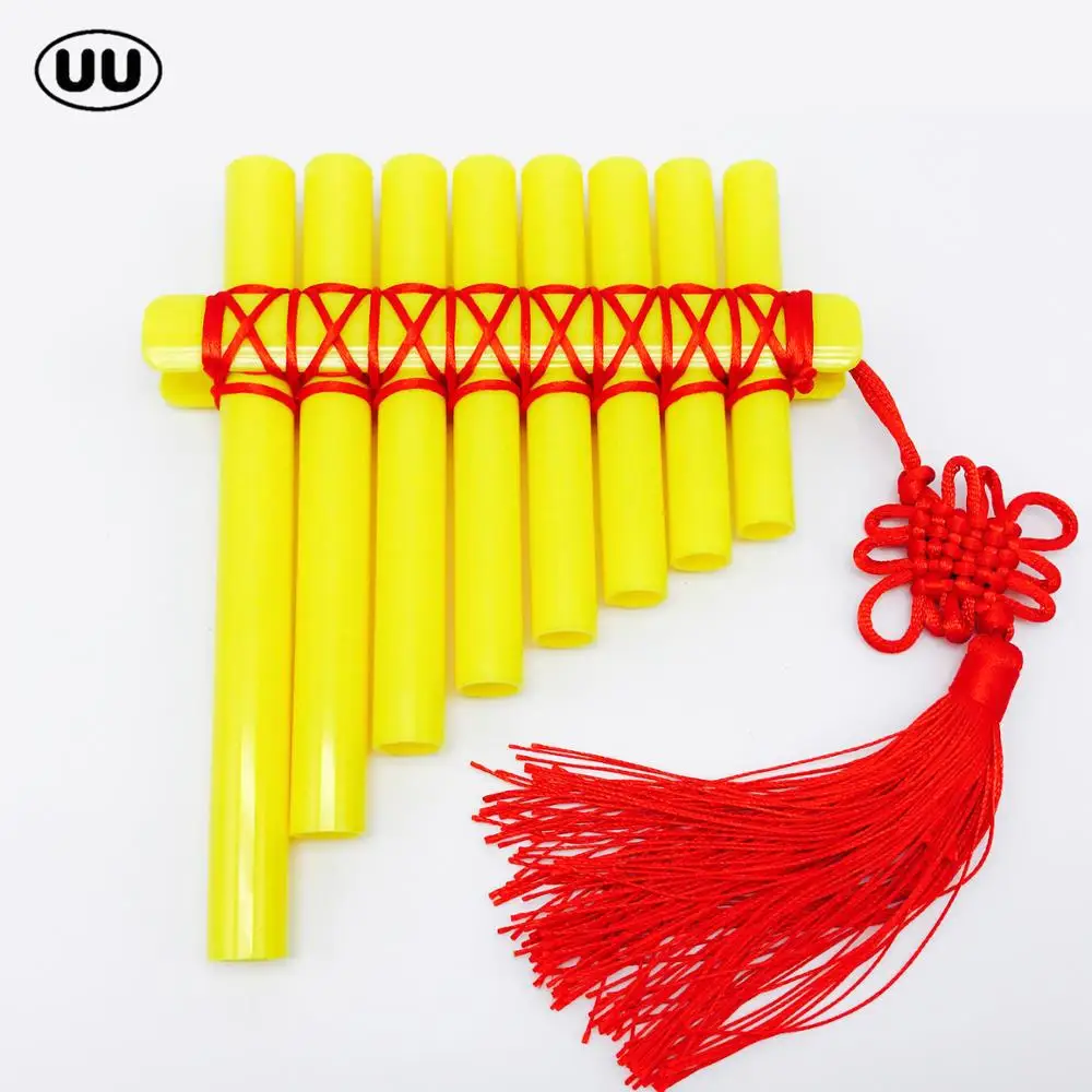 UU Pan флейта Flauta 8 труб Panpipes ABS пластик китайский стиль панфлейта ручной работы детская сковородка "сделай сам" трубы духовые Музыкальные инструменты