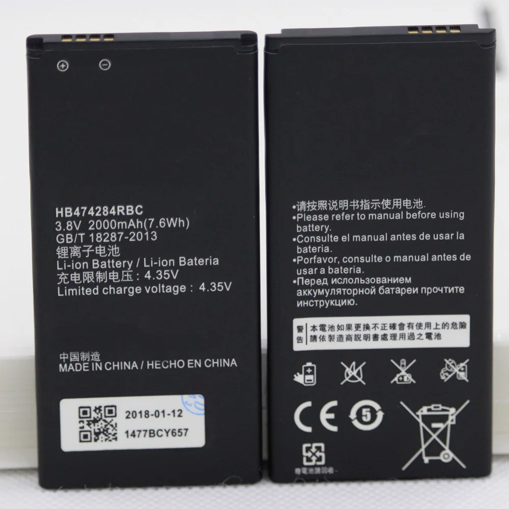 Для Huawei Honor 3C Lite C8816 C8816D G521 G615 G601 G620 Y635 Y523 Y625 2000mAh HB474284RBC запасная батарея для