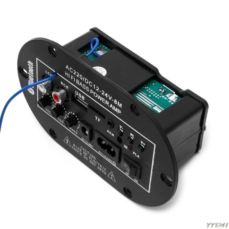 Автомобильный комплект 30 Вт Автомобильный Bluetooth Сабвуфер Hi-Fi усилитель басов плата аудио TF USB 220 В/12 В/24 В встроенная защита от короткого замыкания