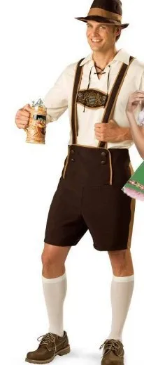 Новейший женский и мужской немецкий модный костюм на Октоберфест французской