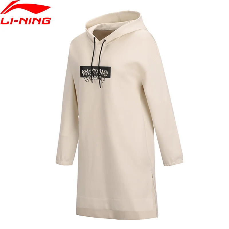 Li Ning женское Спортивное платье свободного покроя 63% хлопок 37% полиэстер подкладка