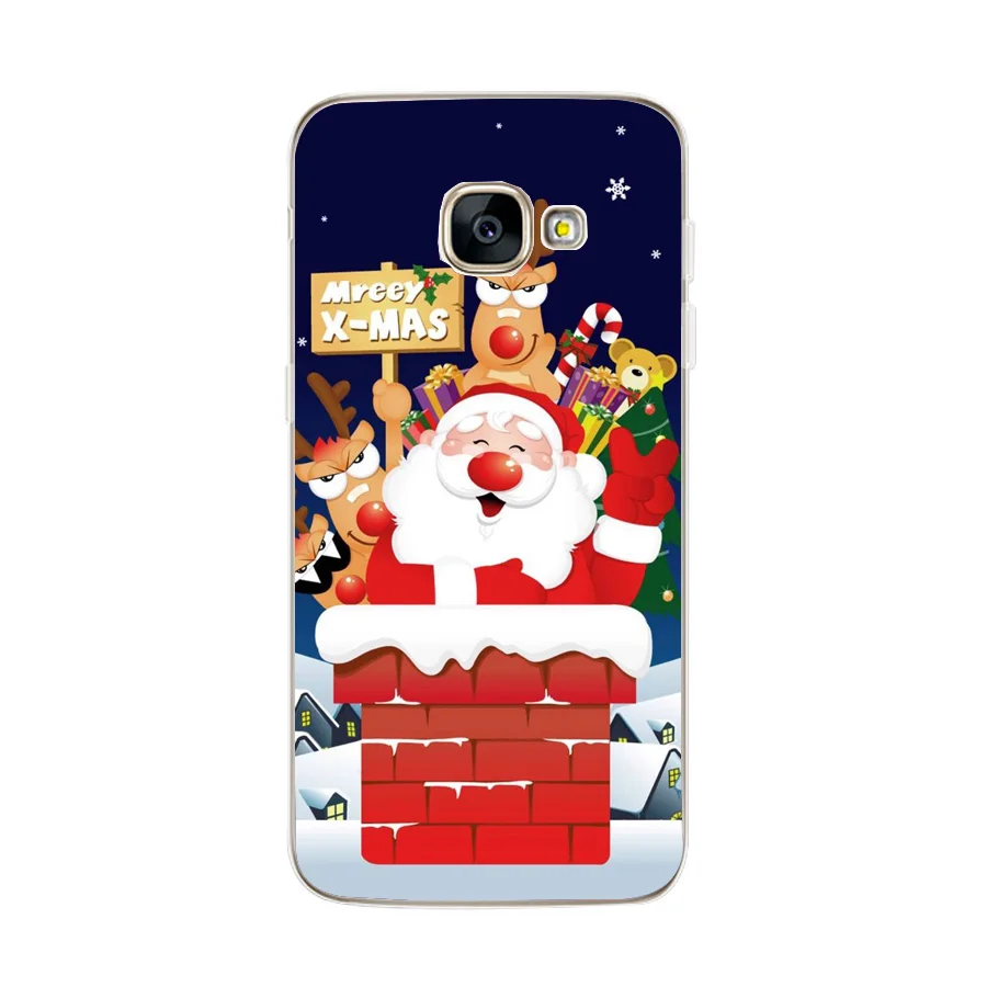 Case For samsung a3 a5 j5 2017 a8 a7 plus 2018 Phone Cover Soft Silicone Merry Christmas Coque s8 s9 |