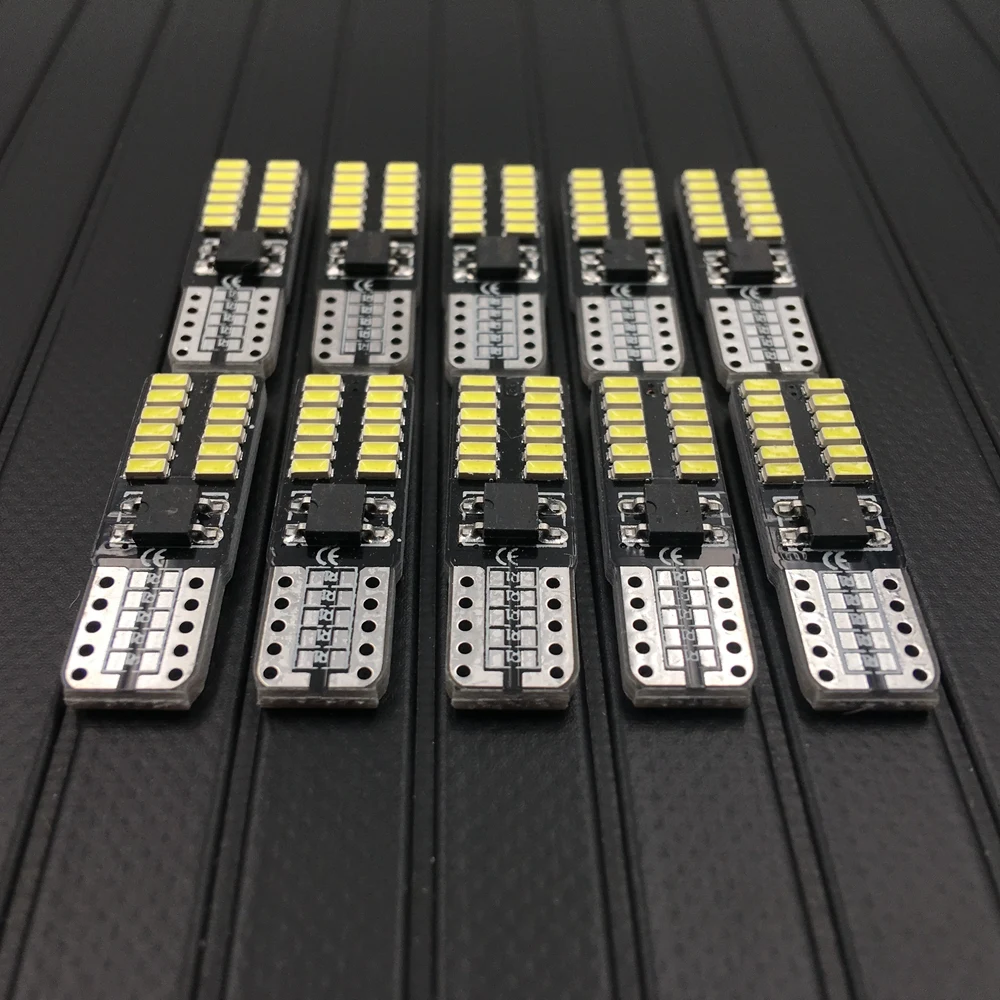 T10 светодиодный 194 W5W 24 CANBUS 3014SMD ошибок автомобиля клиновидные боковые светильник