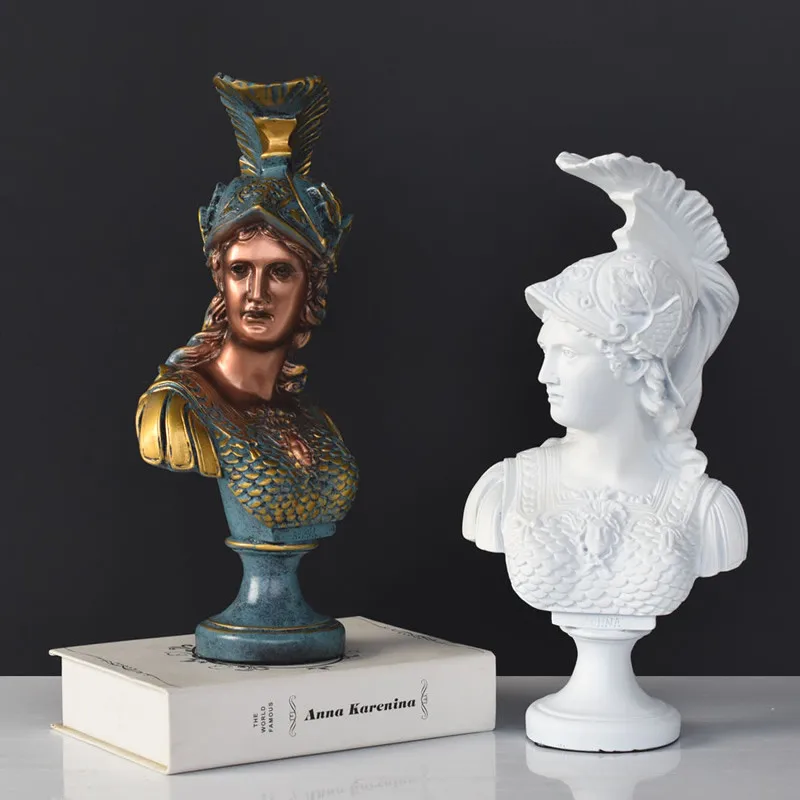 

Greek Athena Goddess Statue European Creative Wine Cabinet Desk Ornaments Living Room Home Sculpture Decor Furnishings M1405