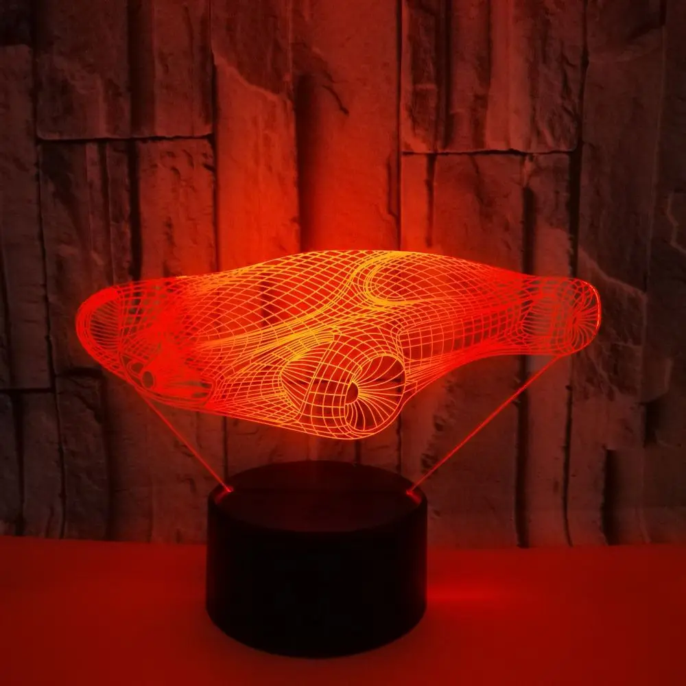 3d лампа для спортивного автомобиля с сенсорным Usb Ledl Led Подарочная настольная