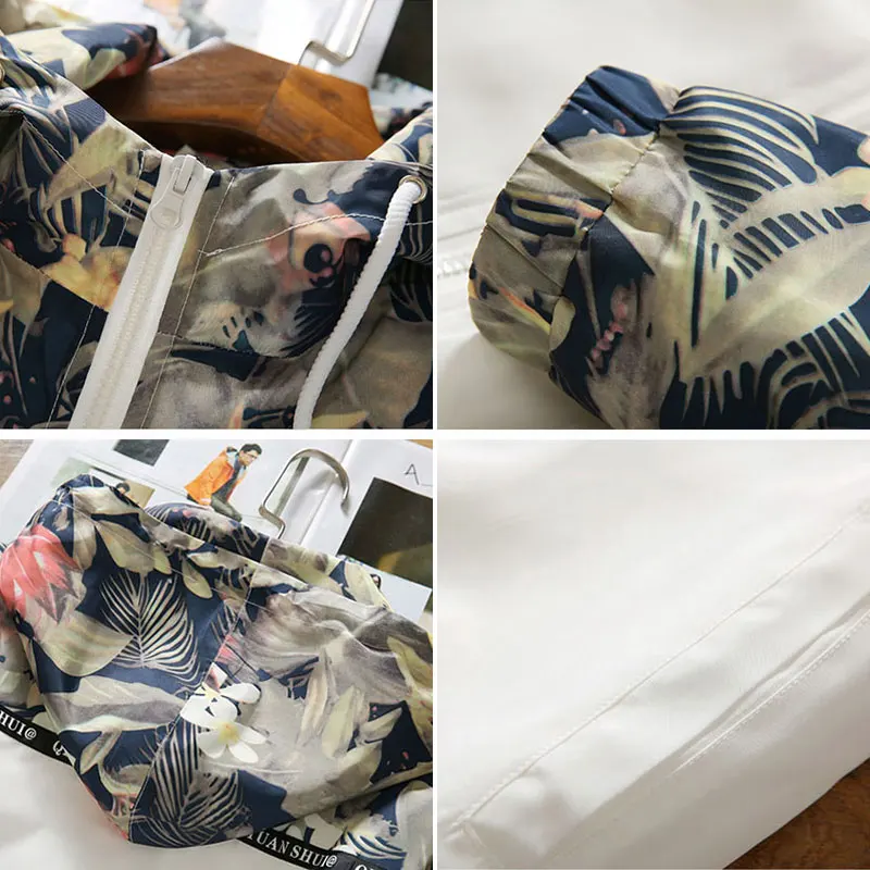 Женская ветровка с длинным рукавом повседневная короткая куртка капюшоном и