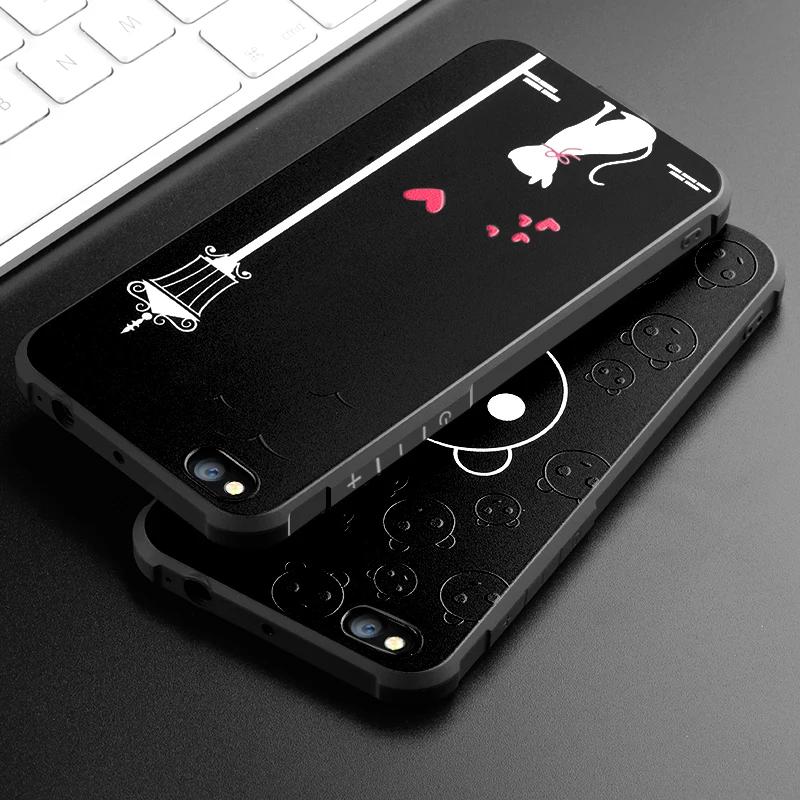 3D Curved Relief Painting Silicon Phone Back Case For Xiaomi Mi5C Slim Matte Full Protective Shockproof TPU Cover Fundas Capa |